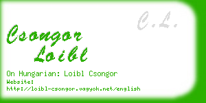 csongor loibl business card